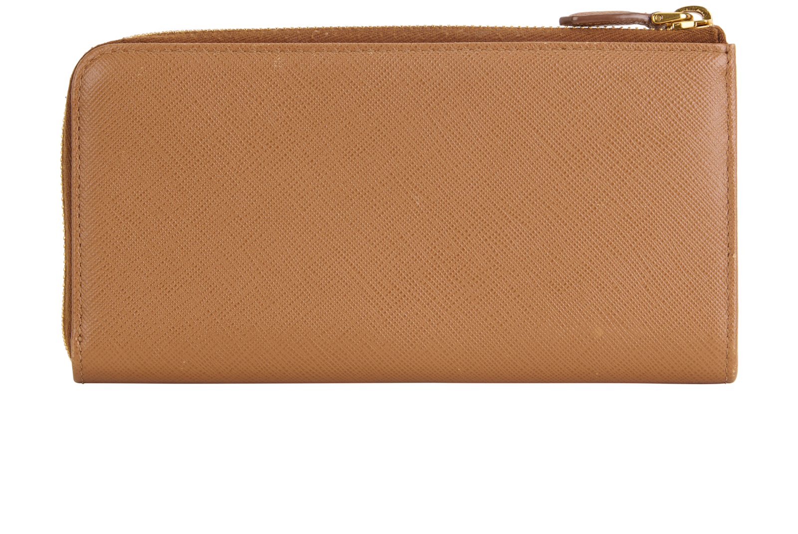 Prada Continental Zipped Wallet, &pound;350, Accessories, Tan, Leather, Back view